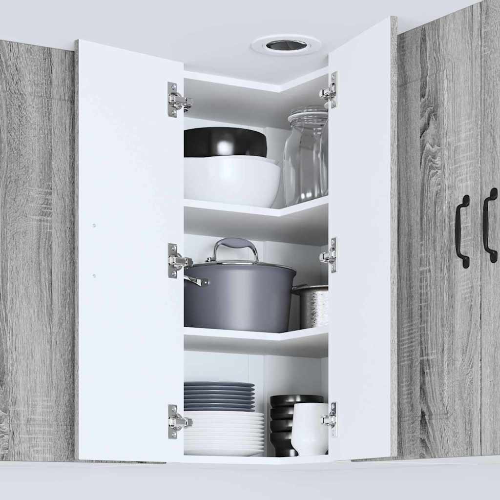 Vægskab til køkken Grå Sonoma 57 x 57 x 80 cm Konstrueret træ