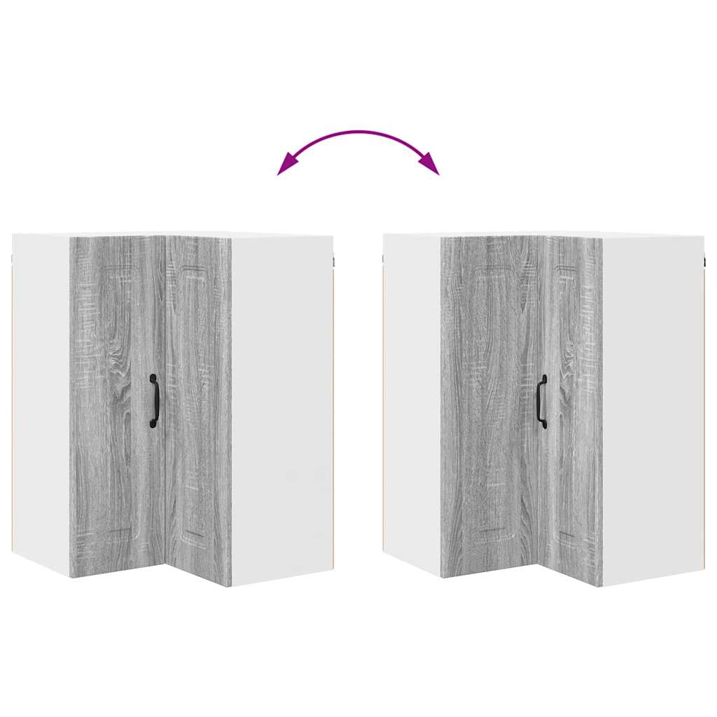 Vægskab til køkken Grå Sonoma 57 x 57 x 80 cm Konstrueret træ