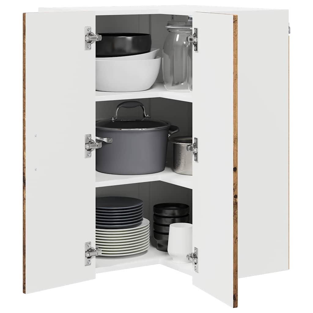 Vægskab til køkken Gammelt træ 57 x 57 x 80 cm Konstrueret træ