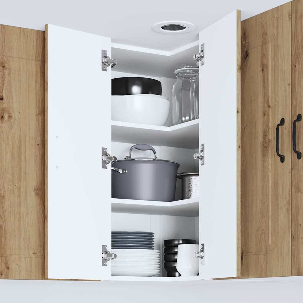 Vægskab til køkken med hylde Artisan Egetræ 57 x 57 x 80 cm