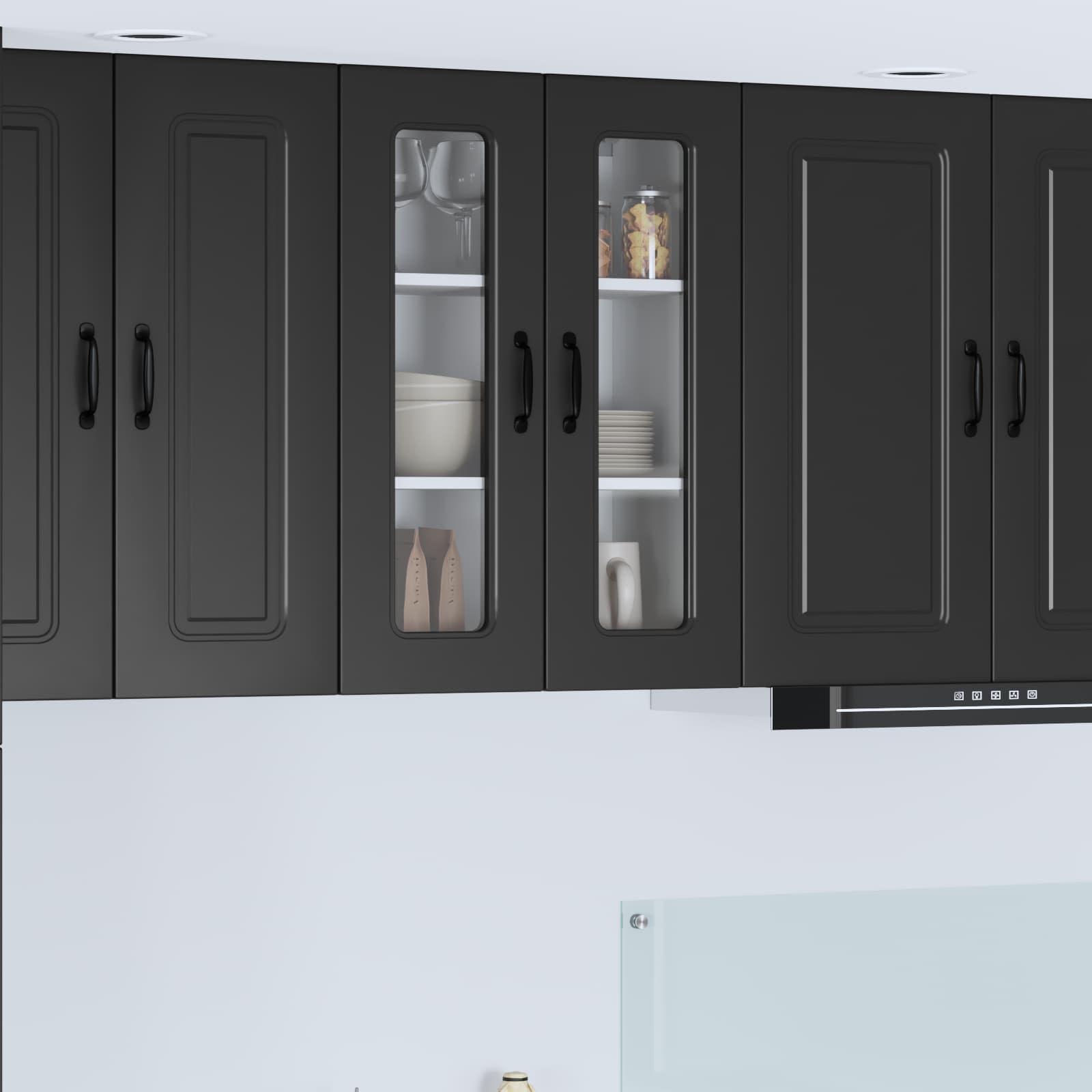 Panel til opvaskemaskine Kalmar Sort 60 x 31 x 80 cm