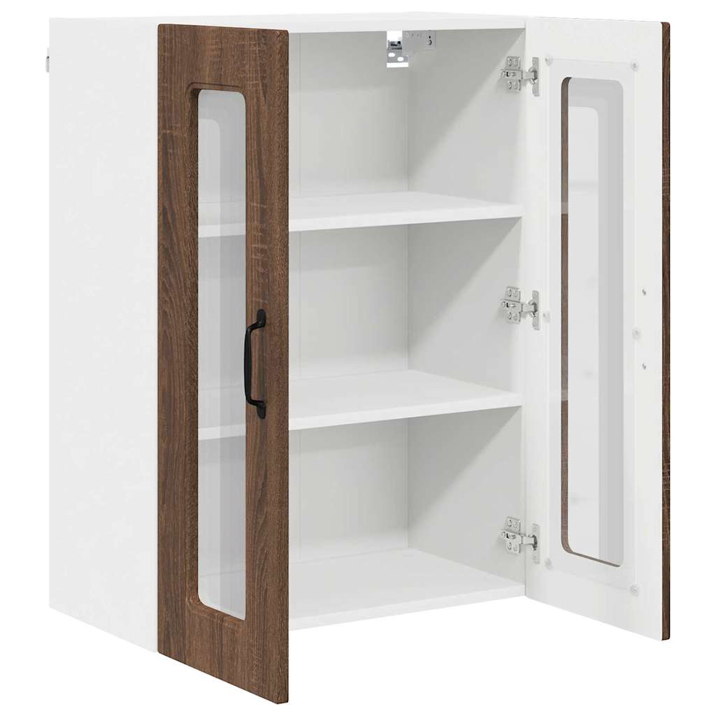 Vægskab til køkken Brun eg 60 x 31 x 80 cm Konstrueret træ