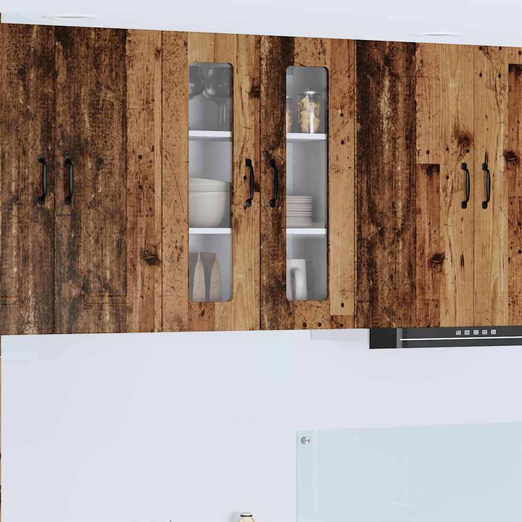 Vægskab til køkken Gammelt træ 60 x 31 x 80 cm Konstrueret træ