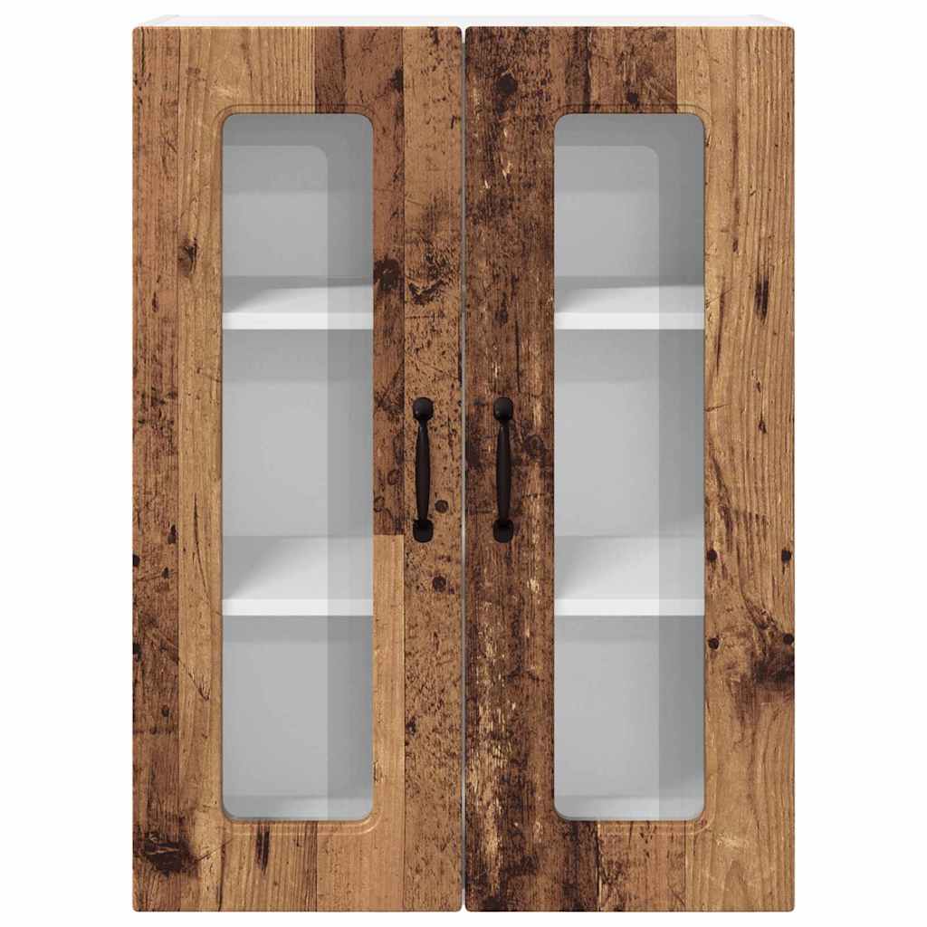 Vægskab til køkken Gammelt træ 60 x 31 x 80 cm Konstrueret træ