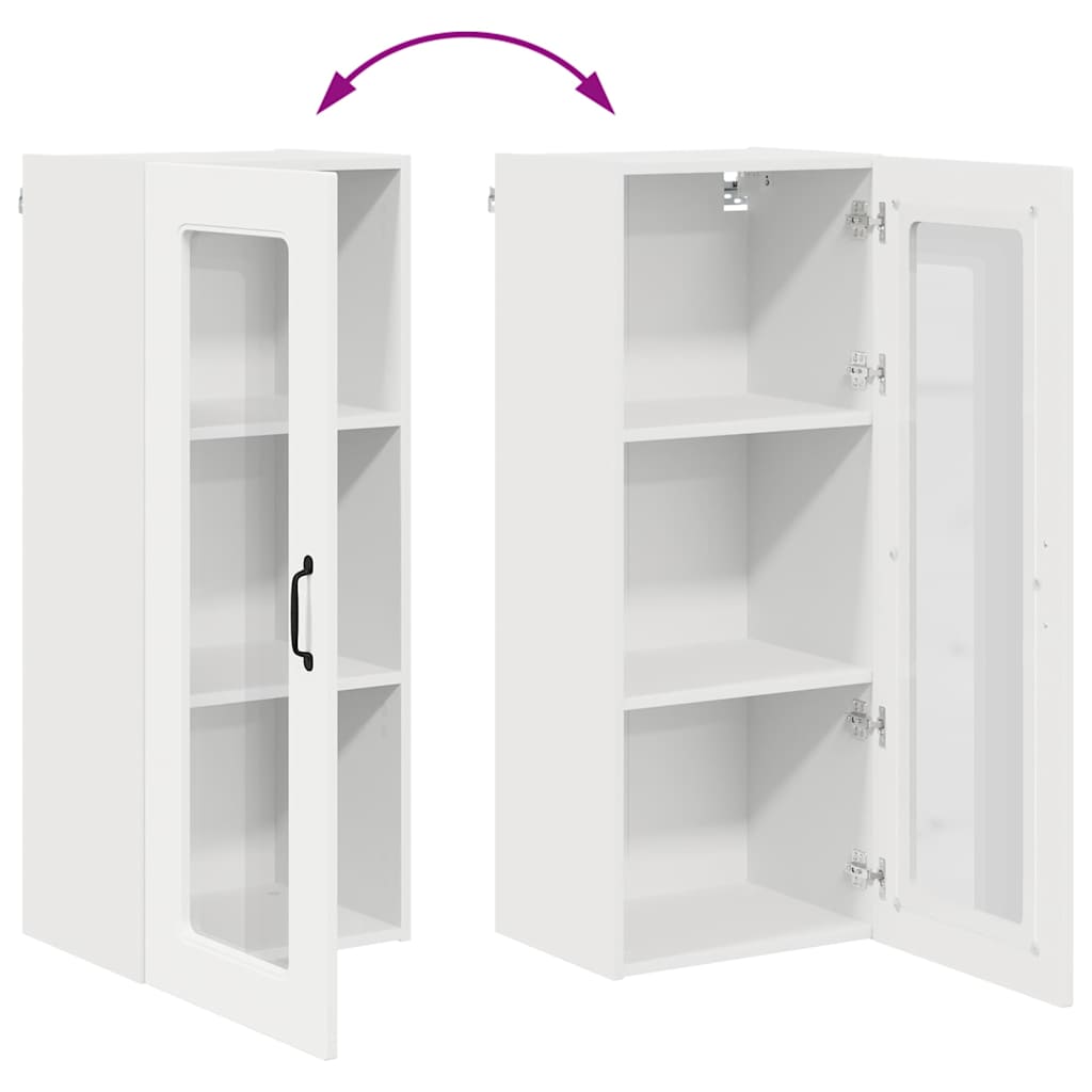 Vægskab til køkken Hvid 40 x 31 x 100 cm Konstrueret træ