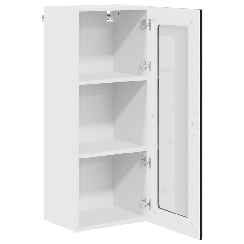 Vægskab til køkken Sort 40 x 31 x 100 cm Konstrueret træ