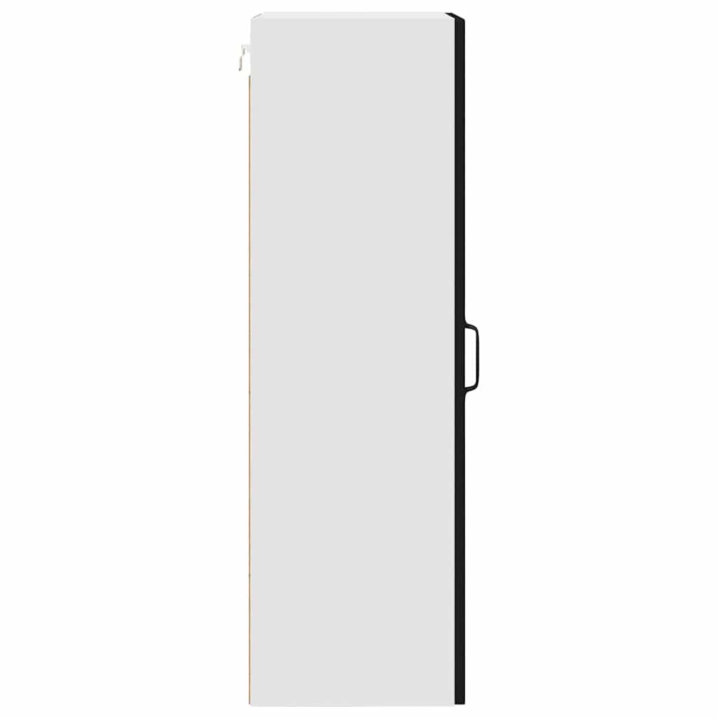 Vægskab til køkken Sort 40 x 31 x 100 cm Konstrueret træ