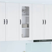 Vægskab til køkken med hylde Høj gloss hvid 40 x 31 x 100 cm