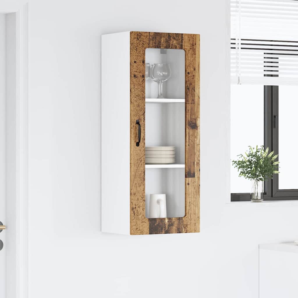 Vægskab til køkken Gammelt træ 40 x 31 x 100 cm Konstrueret træ