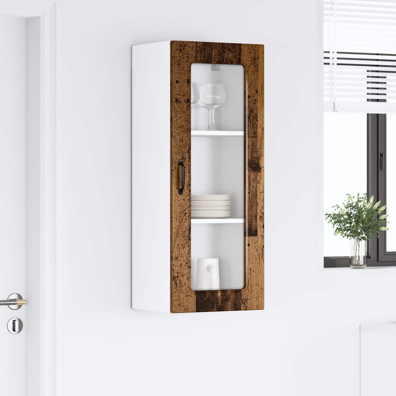 Panel til opvaskemaskine Kalmar Gammelt træ 40 x 31 x 100 cm