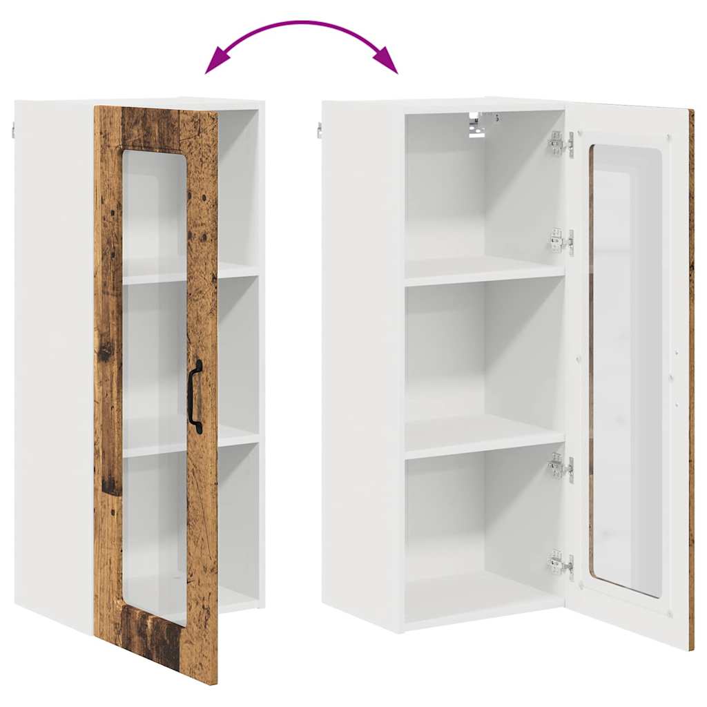 Vægskab til køkken Gammelt træ 40 x 31 x 100 cm Konstrueret træ