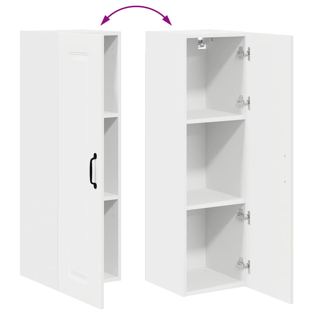 Vægskab til køkken Hvid 30 x 31 x 100 cm Konstrueret træ