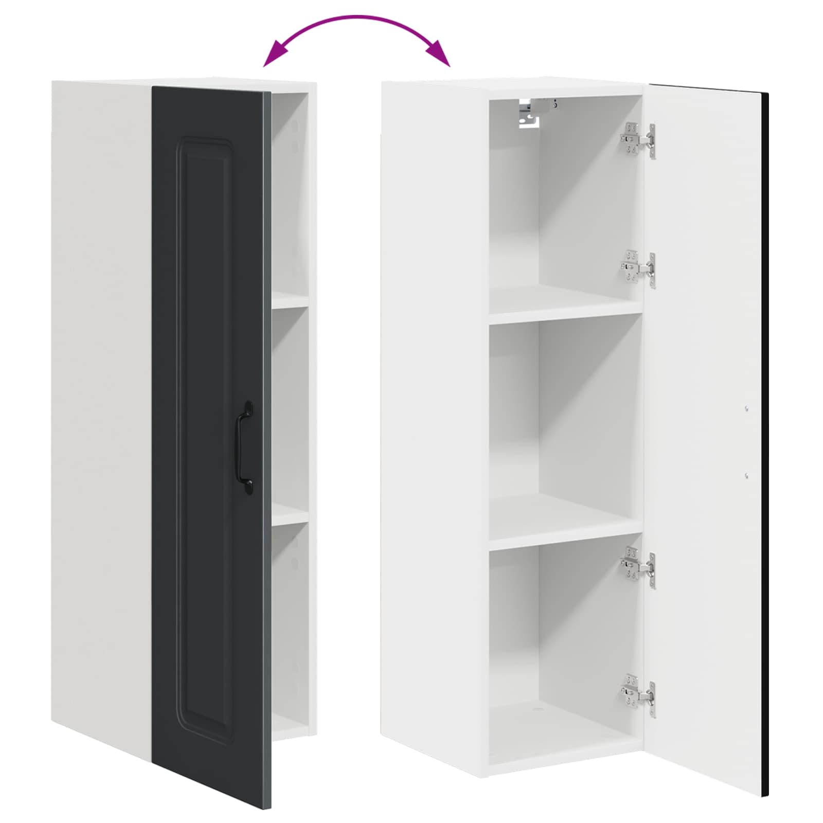 Panel til opvaskemaskine Kalmar Sort 30 x 31 x 100 cm