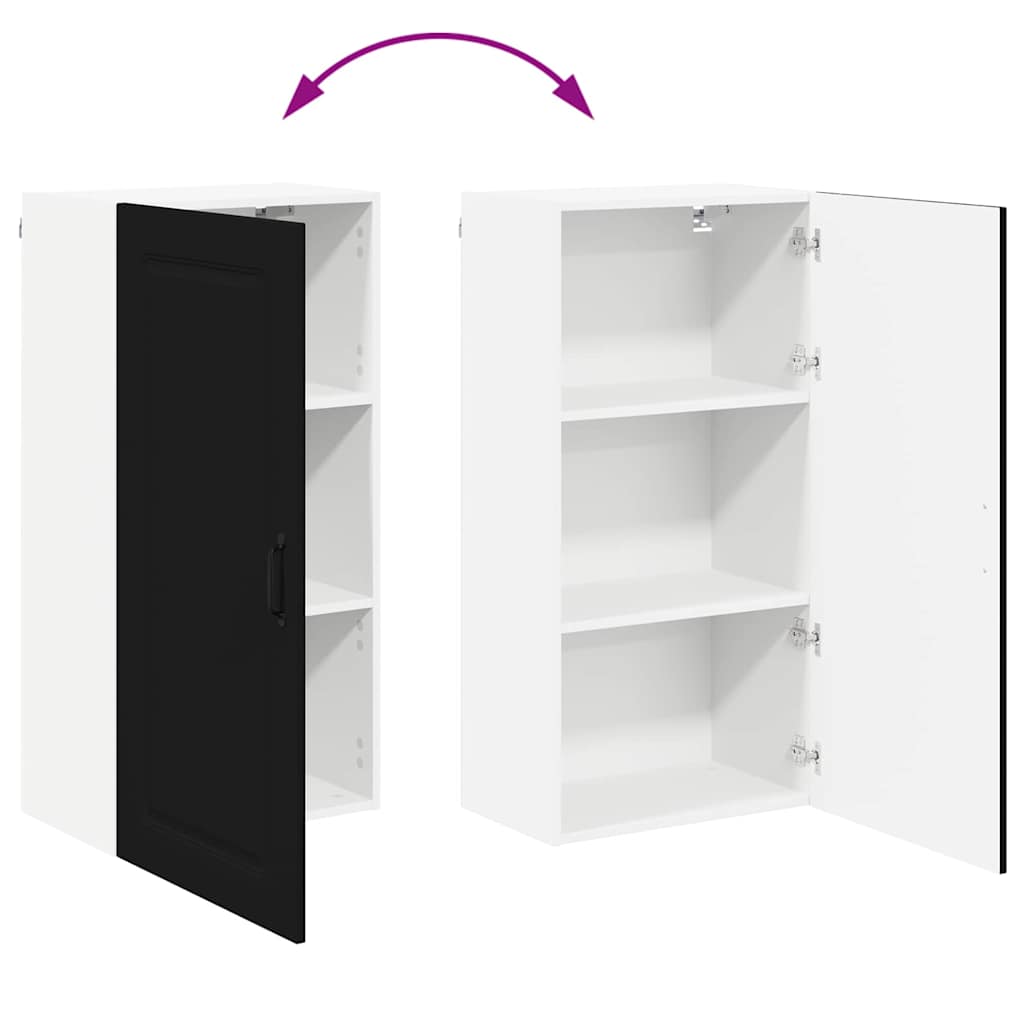 Vægskab til køkken Sort 50 x 31 x 100 cm Konstrueret træ