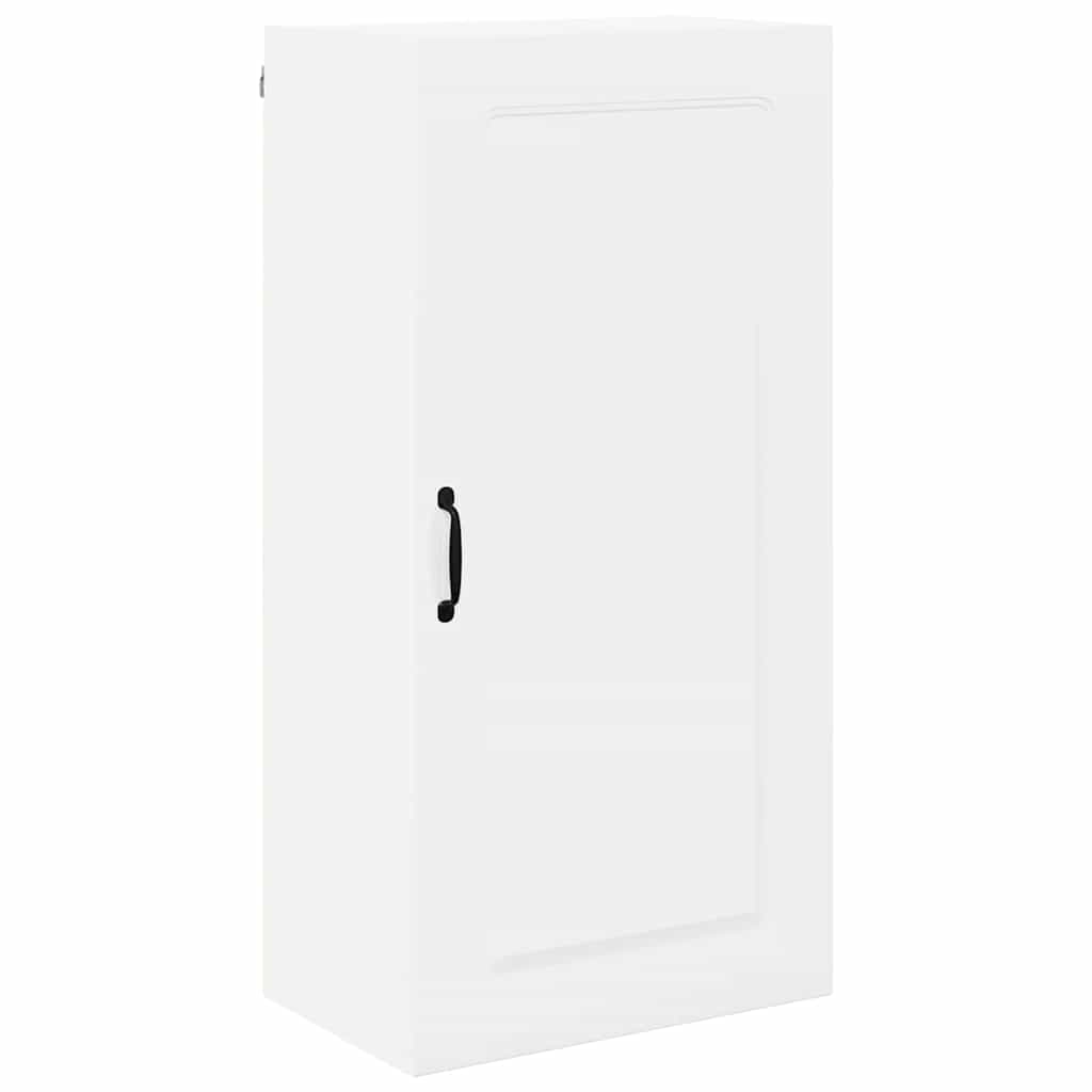 Vægskab til køkken med hylde Høj gloss hvid 50 x 31 x 100 cm