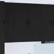 Vægskab til køkken Sort 80 x 31 x 100 cm Konstrueret træ