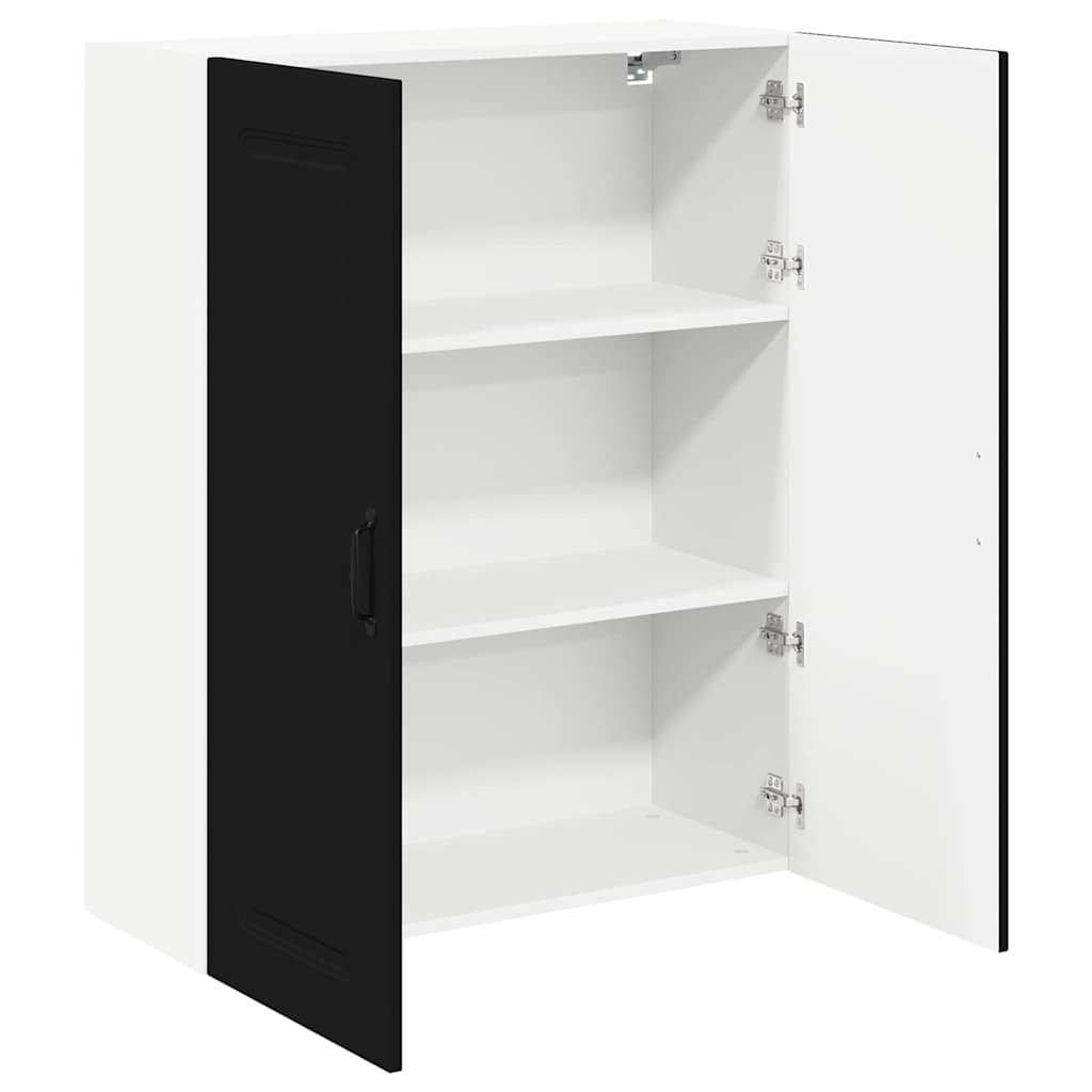 Vægskab til køkken Sort 80 x 31 x 100 cm Konstrueret træ