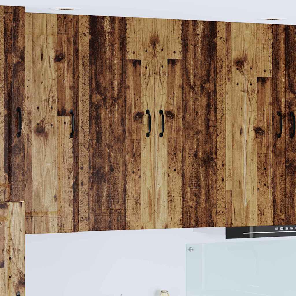 Vægskab til køkken Gammelt træ 80 x 31 x 100 cm Konstrueret træ