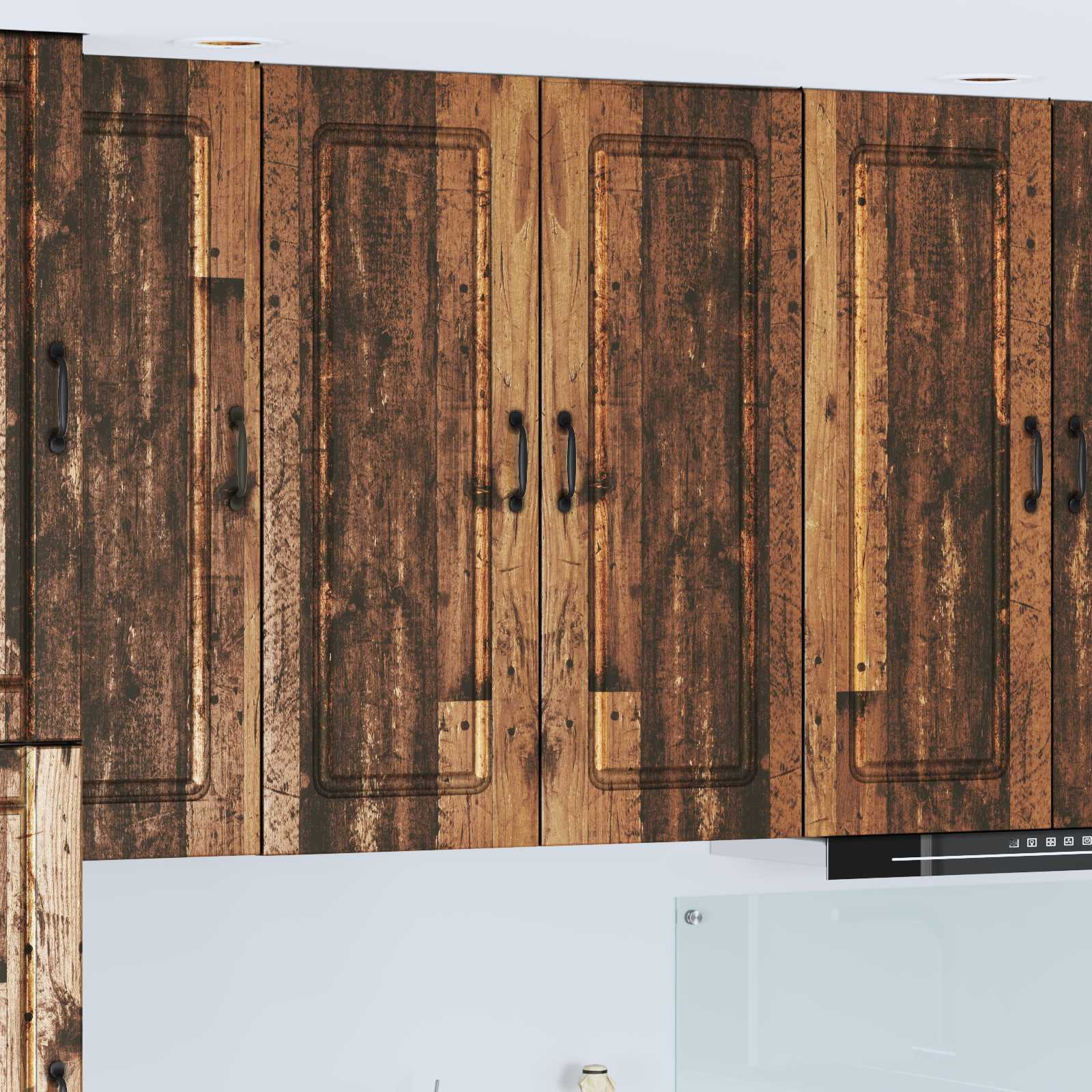 Panel til opvaskemaskine Kalmar Gammelt træ 80 x 31 x 100 cm