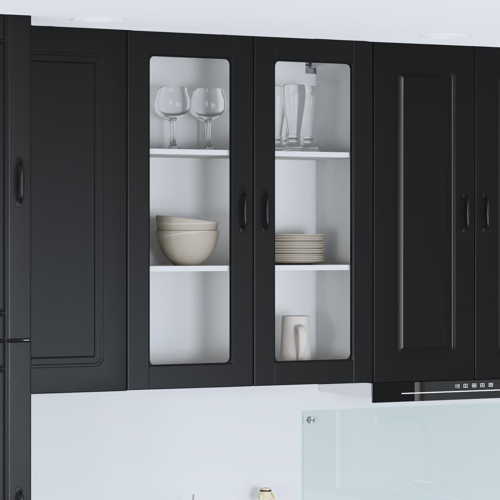 Panel til opvaskemaskine Kalmar Sort 80 x 31 x 100 cm