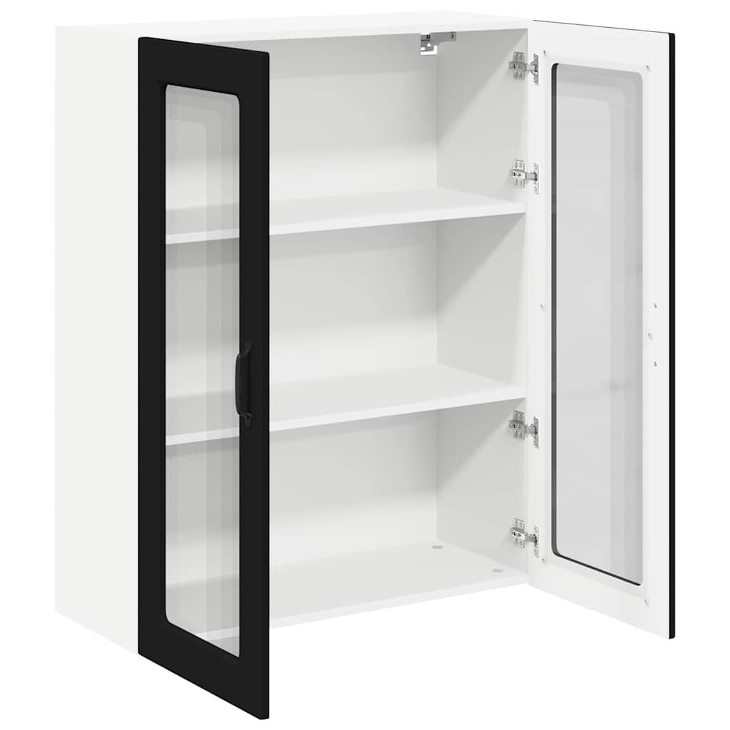 Vægskab til køkken Sort 80 x 31 x 100 cm Konstrueret træ