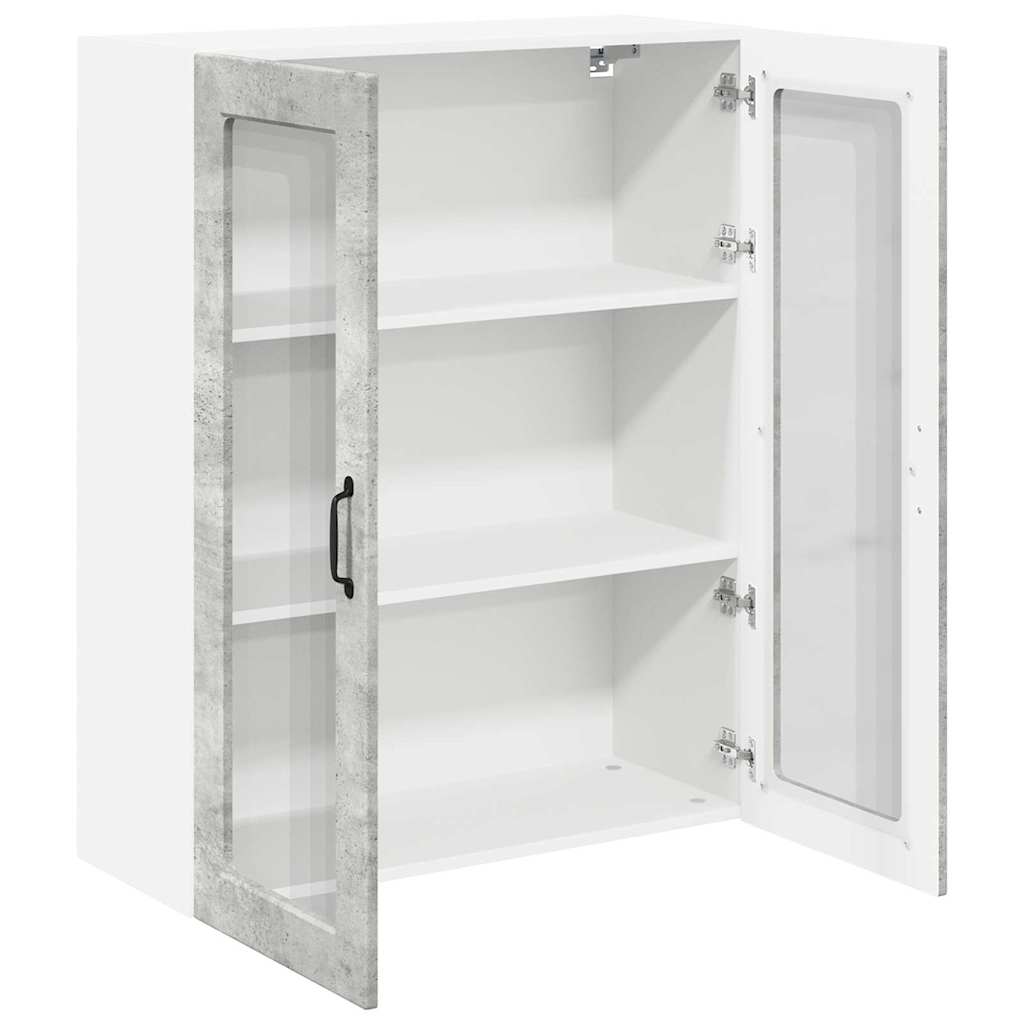 Vægskab til køkken Beton Grå 80 x 31 x 100 cm Konstrueret træ