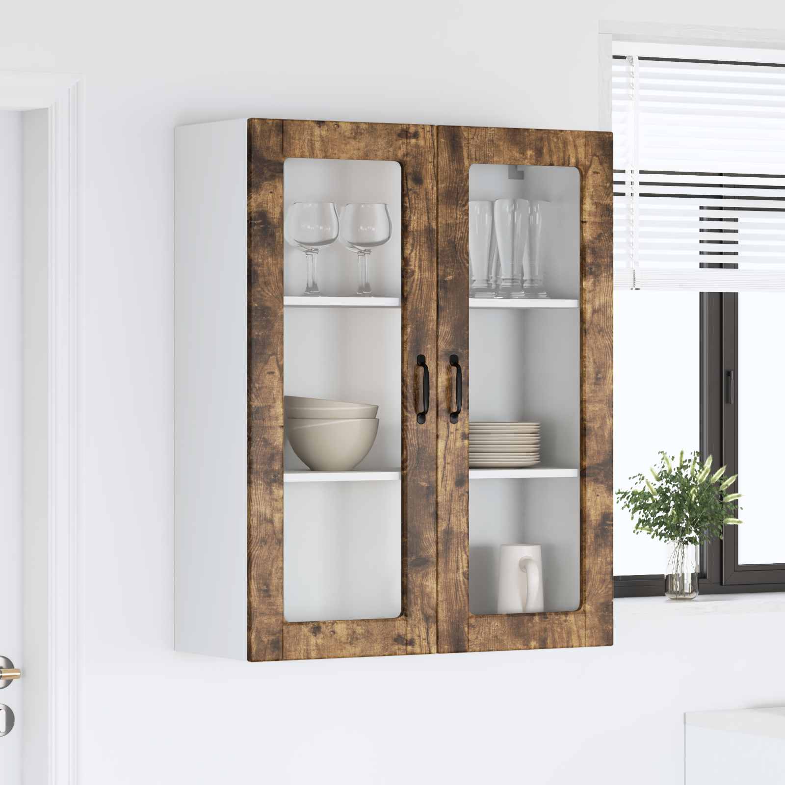 Panel til opvaskemaskine Kalmar Røget eg 80 x 31 x 100 cm