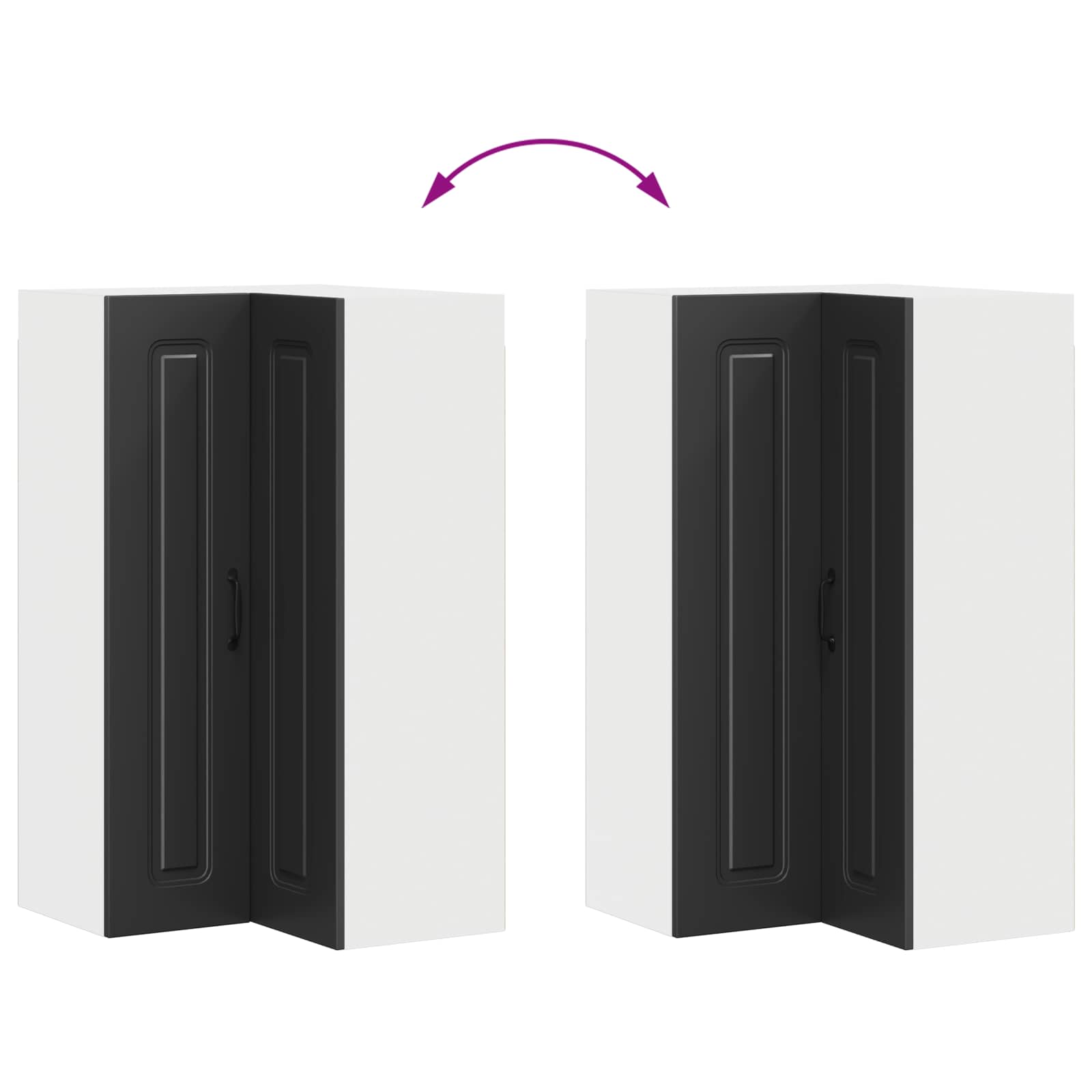 Panel til opvaskemaskine Kalmar Sort 57 x 57 x 100 cm