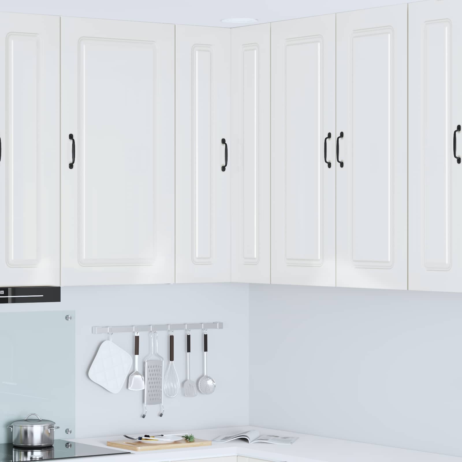 Panel til opvaskemaskine Kalmar Høj gloss hvid 57 x 57 x 100 cm