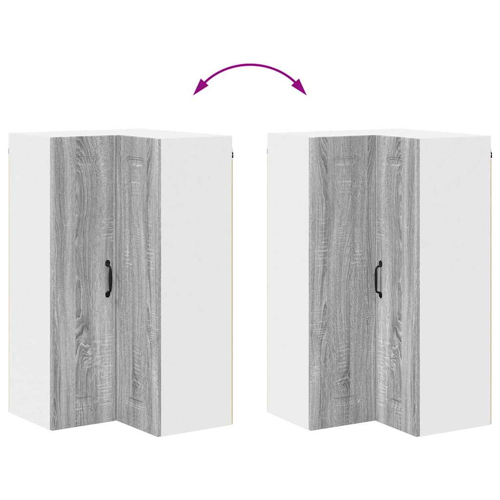 Vægskab til køkken Grå Sonoma 57 x 57 x 100 cm Konstrueret træ