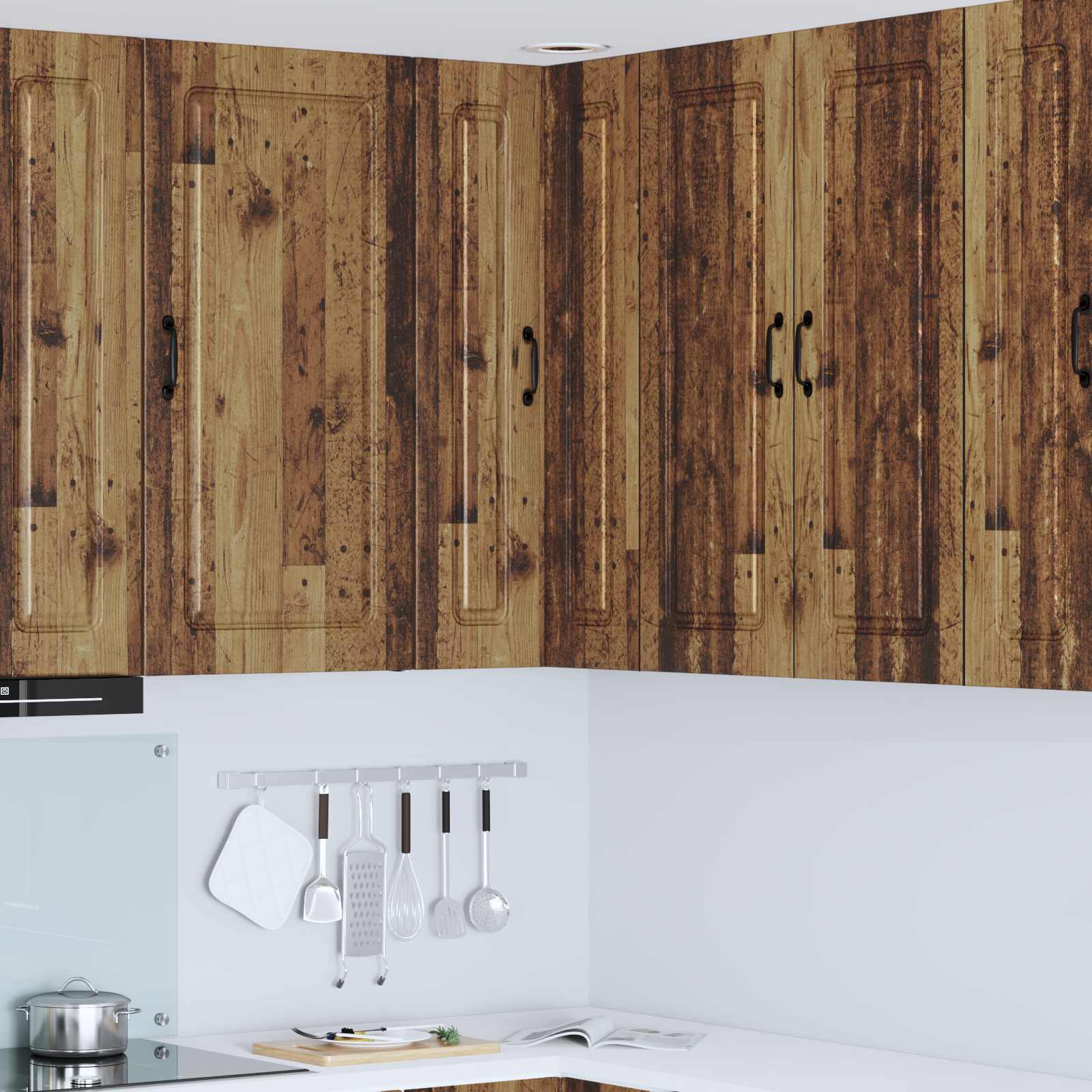 Panel til opvaskemaskine Kalmar Gammelt træ 57 x 57 x 100 cm