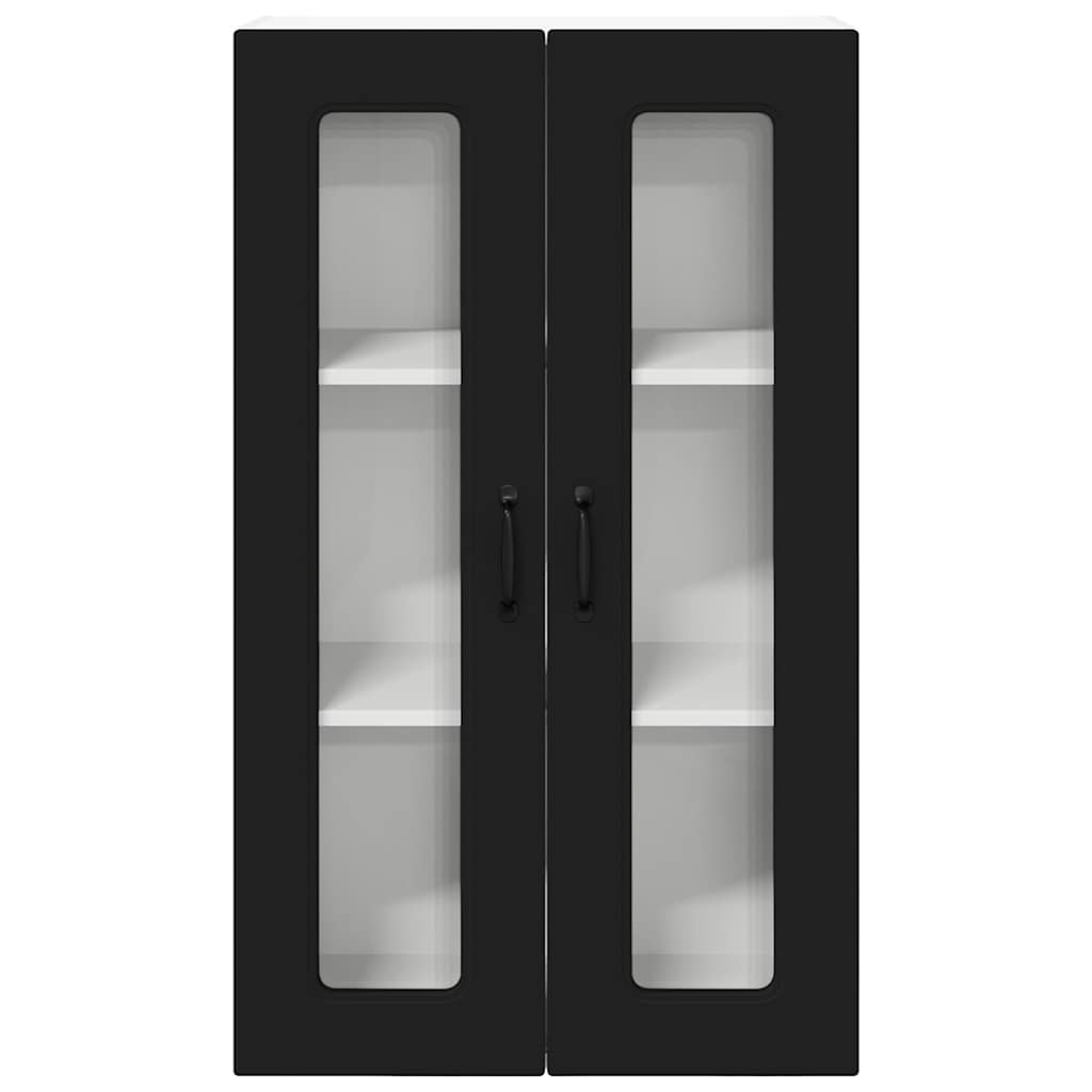 Vægskab til køkken Sort 60 x 31 x 100 cm Konstrueret træ