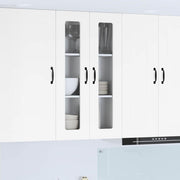 Vægskab til køkken med hylde Høj gloss hvid 60 x 31 x 100 cm