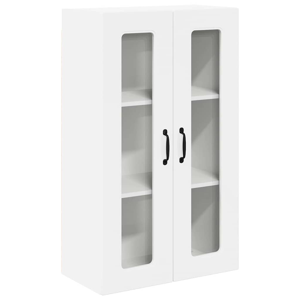 Vægskab til køkken med hylde Høj gloss hvid 60 x 31 x 100 cm