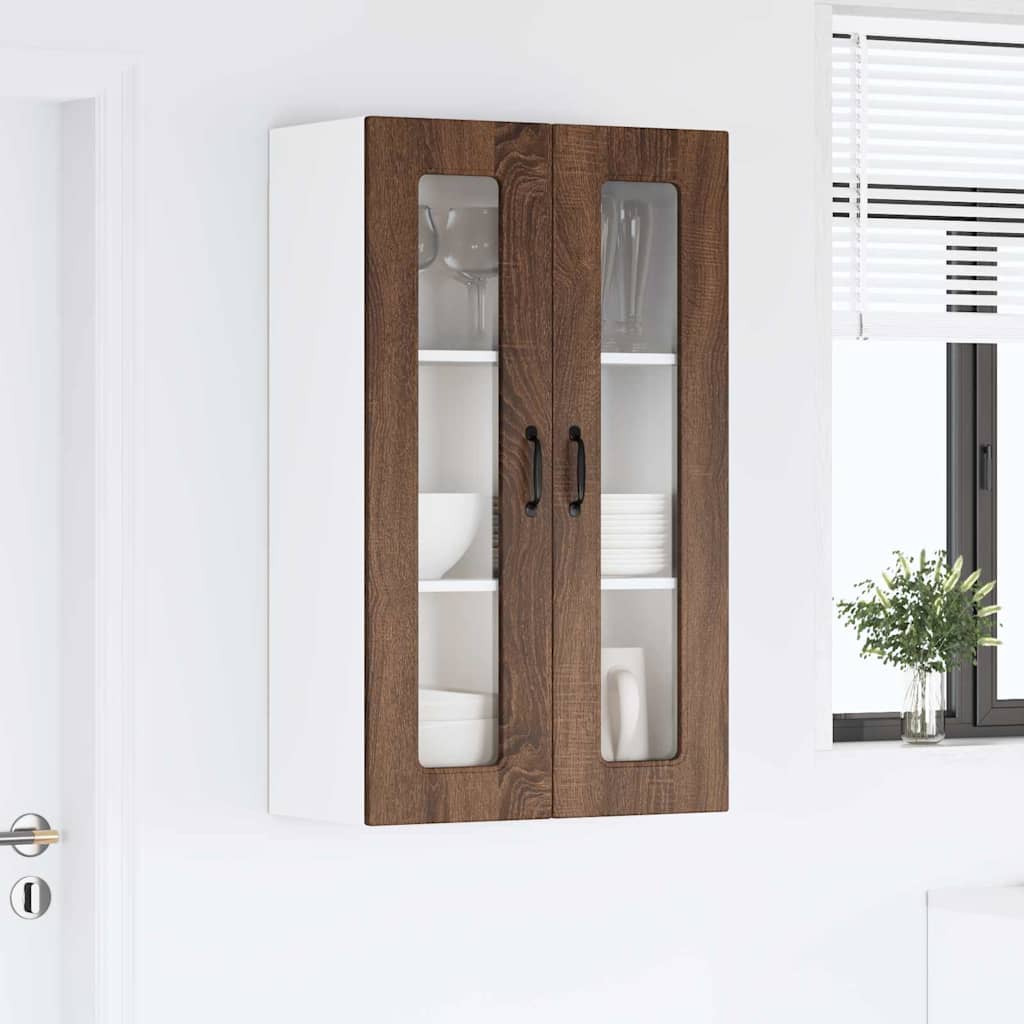 Vægskab til køkken Brun eg 60 x 31 x 100 cm Konstrueret træ