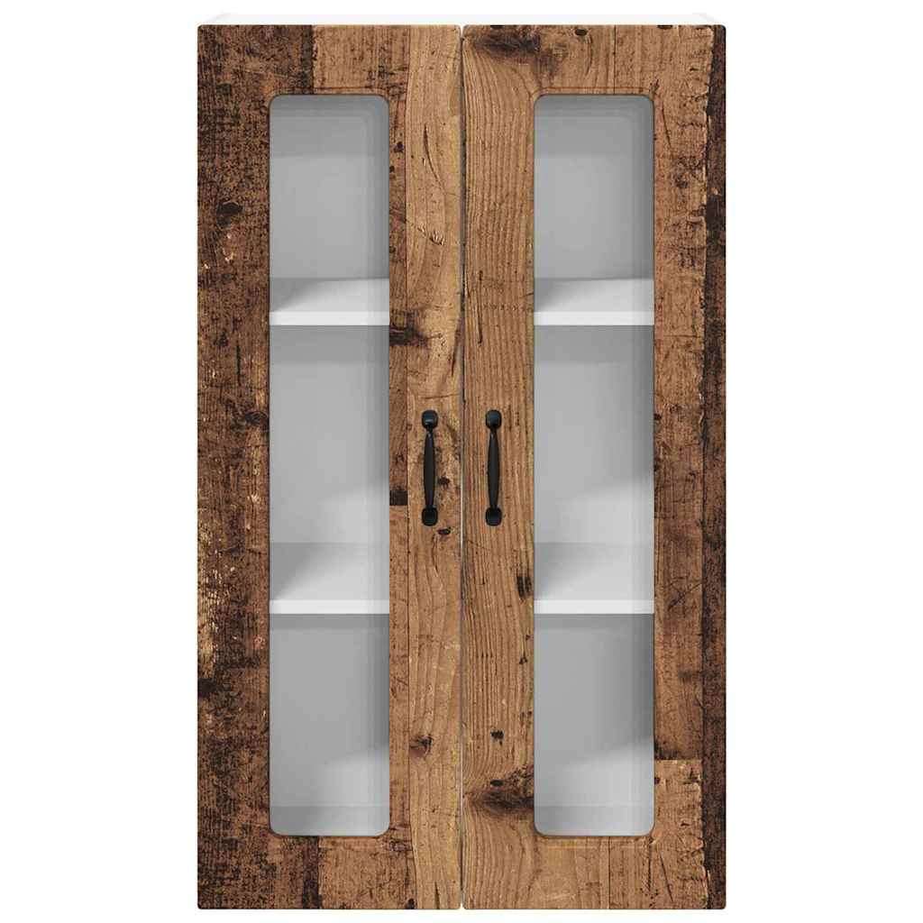 Vægskab til køkken Gammelt træ 60 x 31 x 100 cm Konstrueret træ