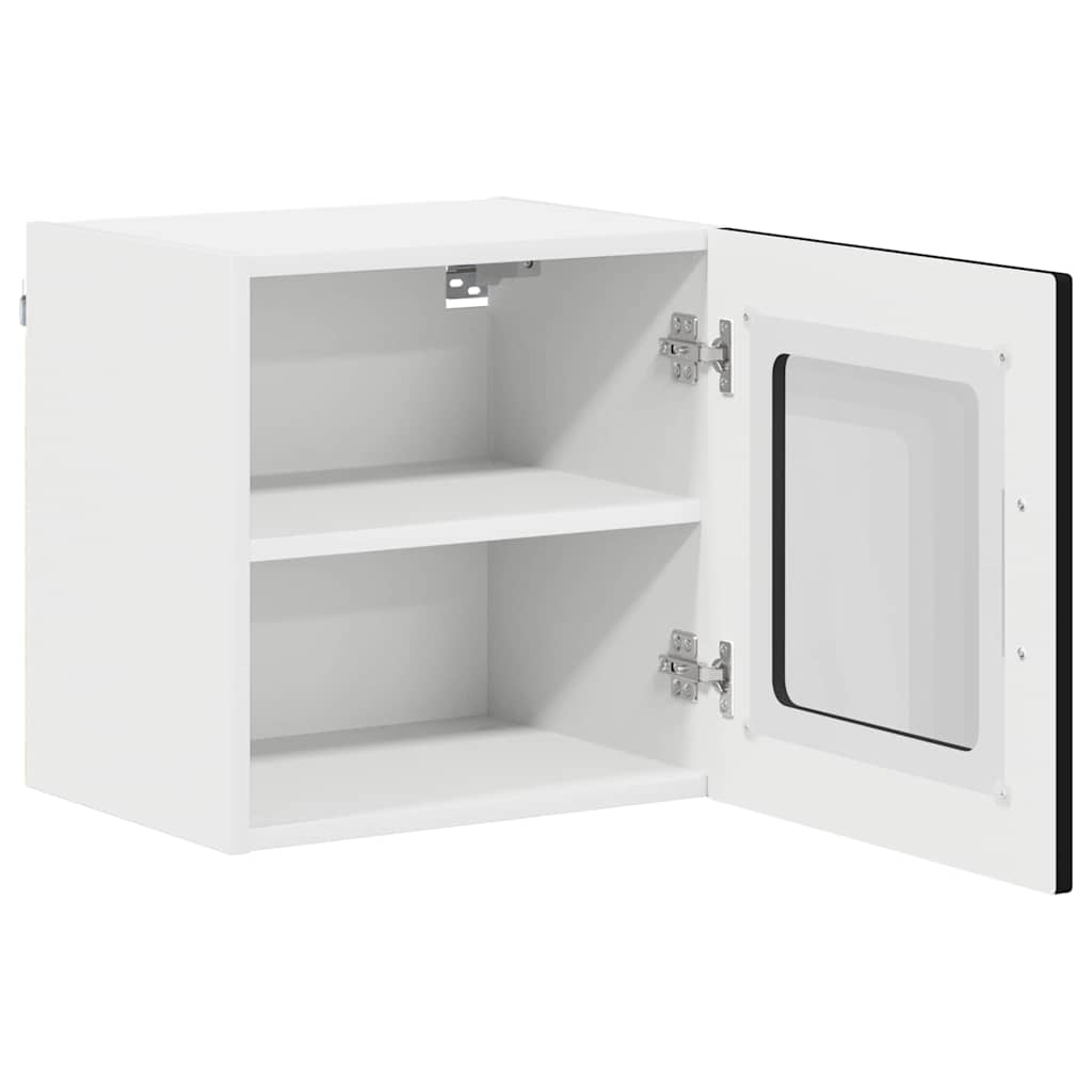 Væglågskab LUCCA 2 pcs Sort 40 x 31 x 40 cm Konstrueret træ