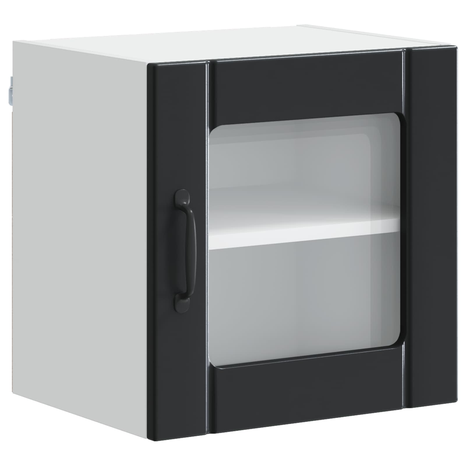 Væglågskab LUCCA 2 pcs Sort 40 x 31 x 40 cm Konstrueret træ