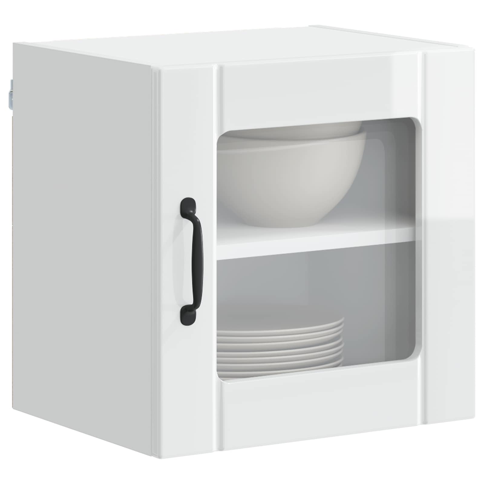 Væglågskab LUCCA 2 pcs Hvid højglans 40 x 31 x 40 cm