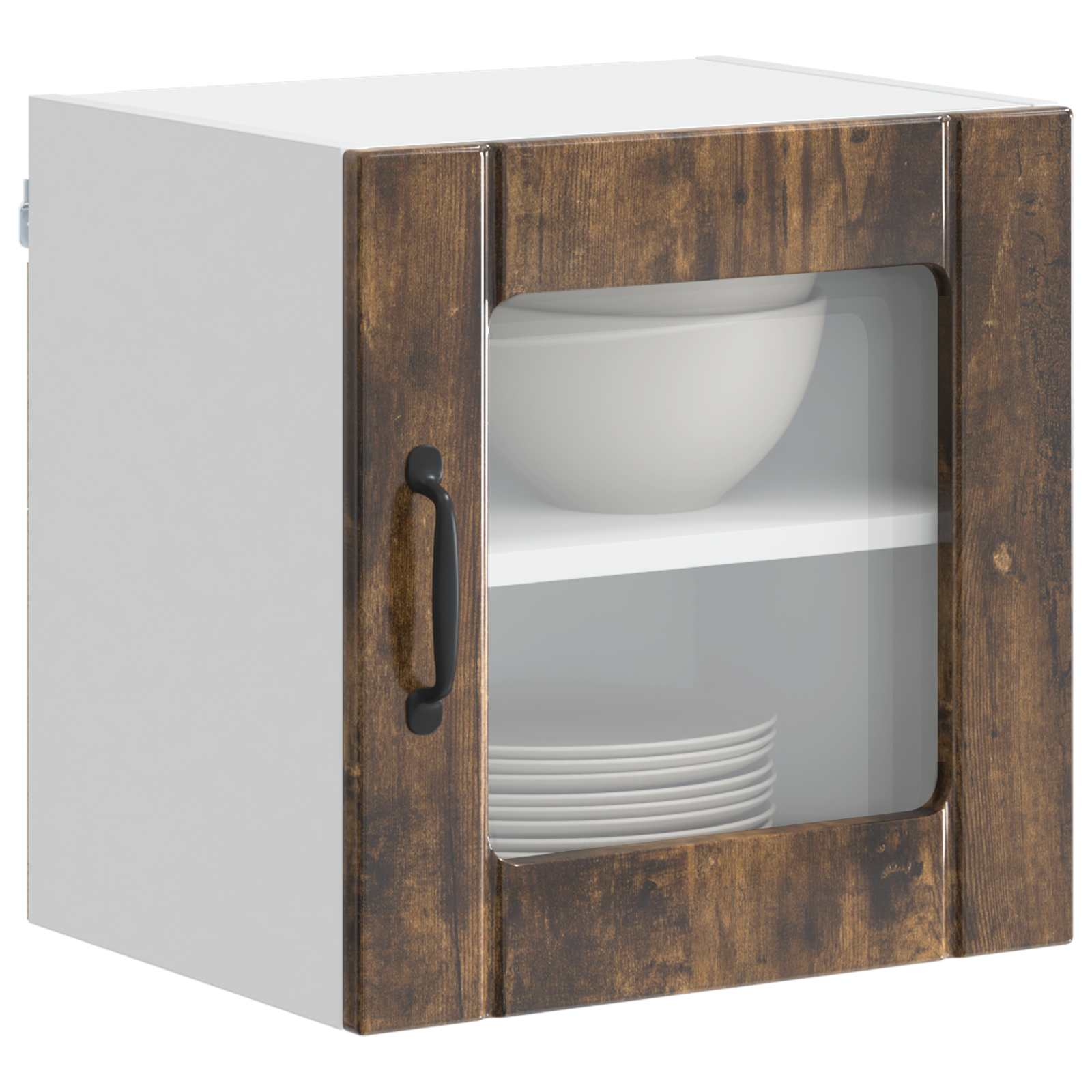 Væglågskab LUCCA 2 pcs Røget eg 40 x 31 x 40 cm Konstrueret træ