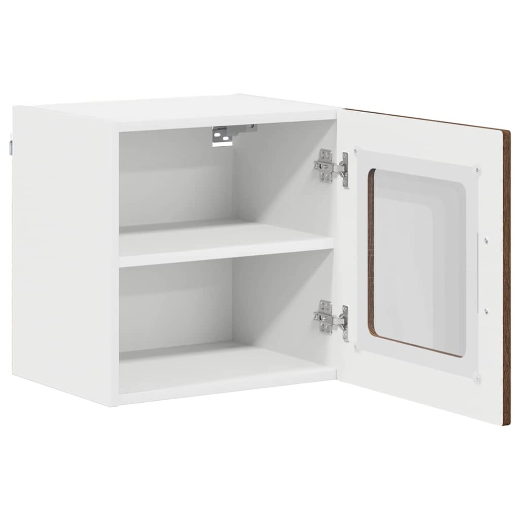 Væglågskab LUCCA 2 pcs Brunt eg 40 x 31 x 40 cm Konstrueret træ