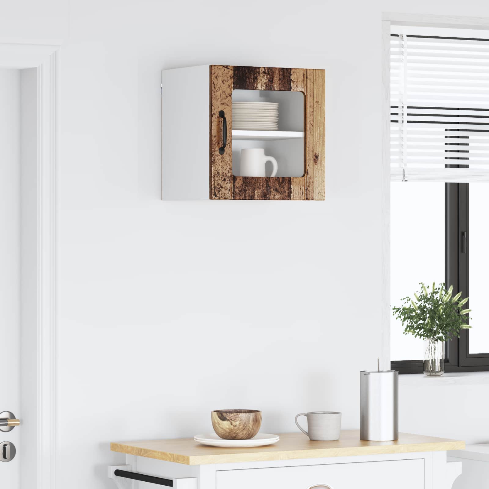 Væglågskab LUCCA Gammelt træ 40 x 31 x 40 cm Konstrueret træ