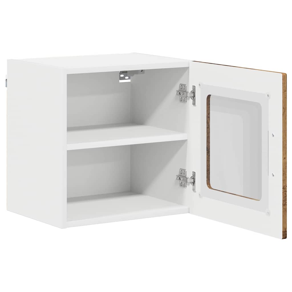 Væglågskab LUCCA 2 pcs Gammelt træ 40 x 31 x 40 cm