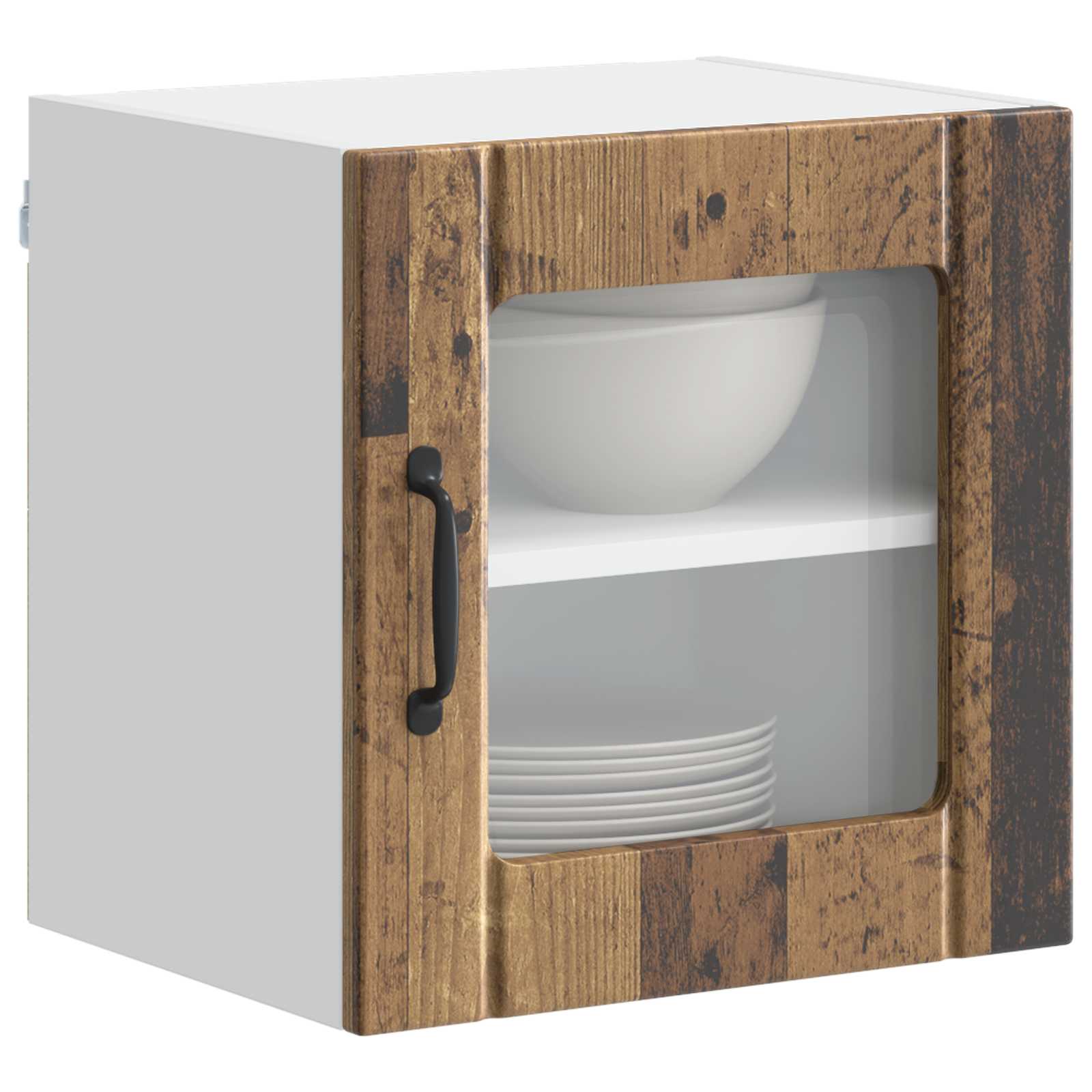 Væglågskab LUCCA 2 pcs Gammelt træ 40 x 31 x 40 cm