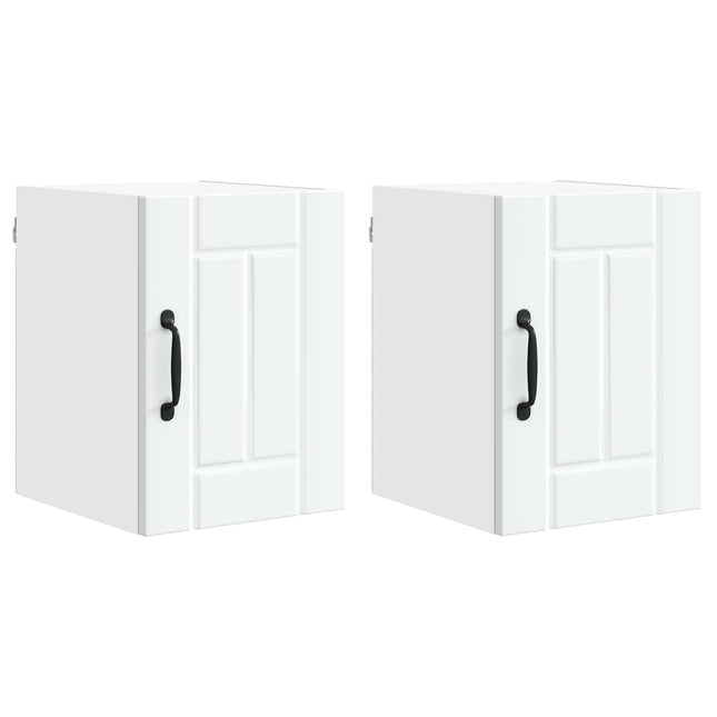 Vægskab LUCCA 2 pcs Hvid 30 x 31 x 40 cm Konstrueret træ