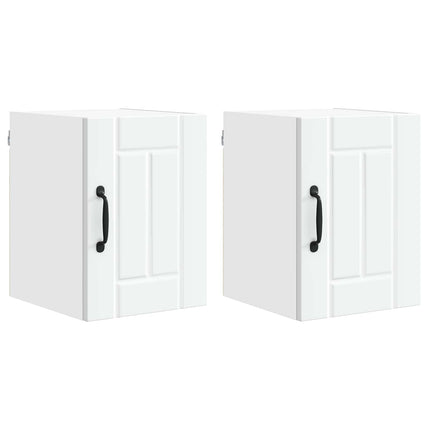 Vægskab LUCCA 2 pcs Hvid 30 x 31 x 40 cm Konstrueret træ