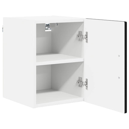 Vægskab LUCCA 2 pcs Sort 30 x 31 x 40 cm Konstrueret træ