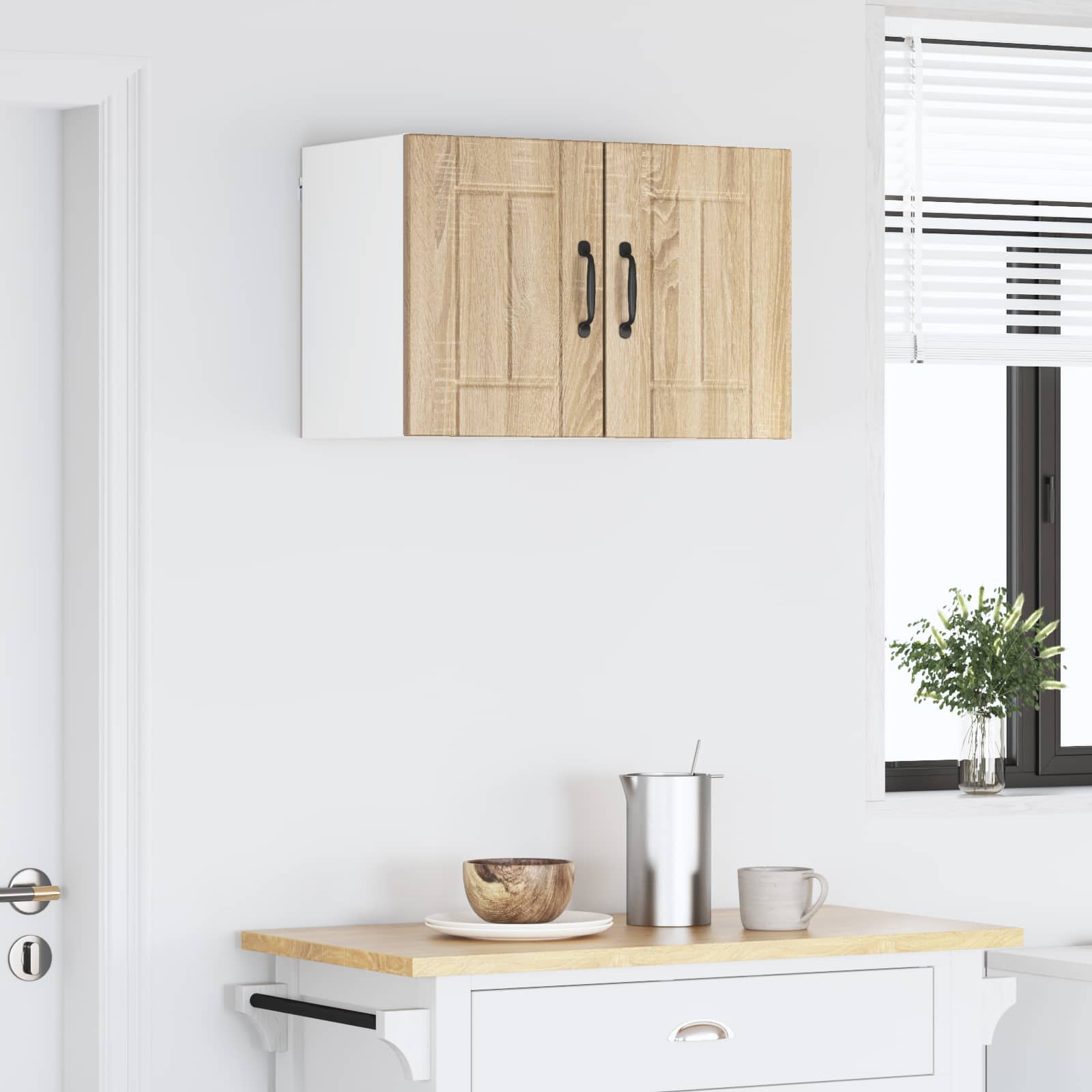 Vægskab LUCCA 2 pcs Sonoma-eg 30 x 31 x 40 cm Konstrueret træ