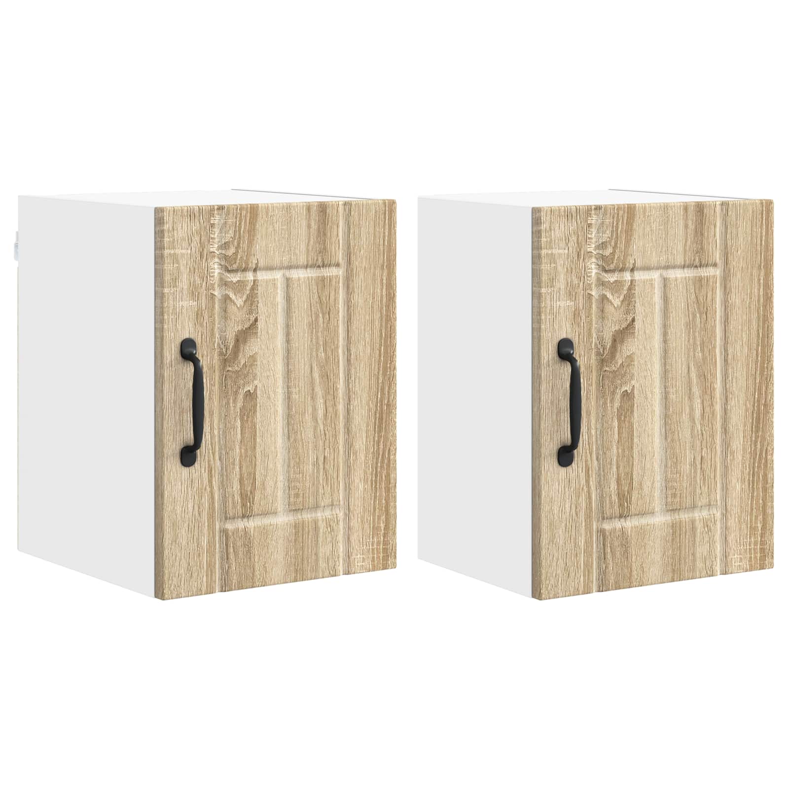 Vægskab LUCCA 2 pcs Sonoma-eg 30 x 31 x 40 cm Konstrueret træ