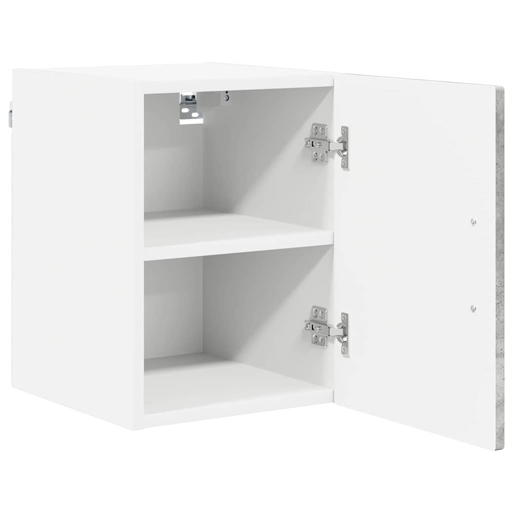 Vægskab LUCCA 2 pcs Betongrå 30 x 31 x 40 cm Konstrueret træ